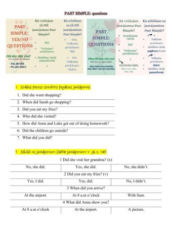 Past Simple: questions