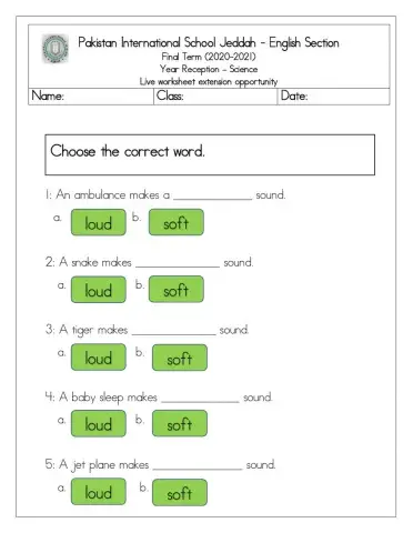 Science live worksheet 1 extension opportunity
