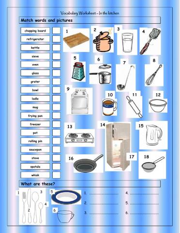 Vocabulary - In the Kitchen
