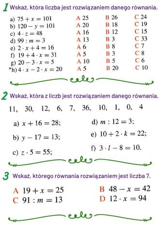 Rozwiązanie równiania