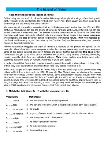 The legend of fairies