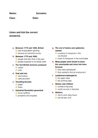 American, Industrial and French revolutions