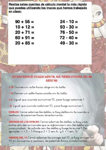 Cálculo mental 11
