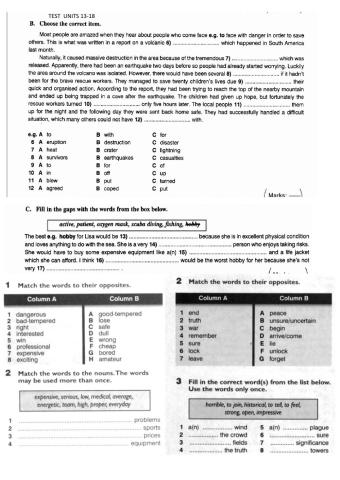 Pre-intermediate test