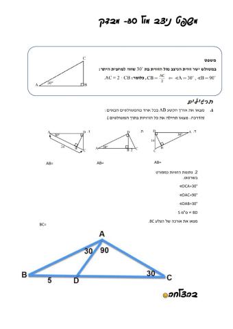 משפט ניצב מול 30
