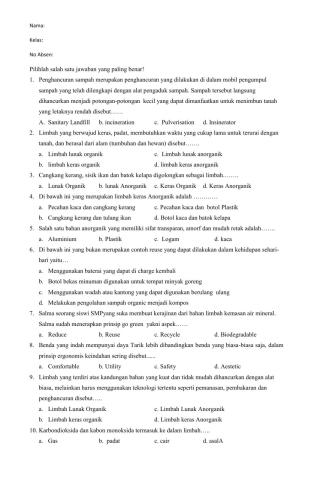 Tugas 3 kerajinan limbah keras