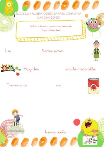 Selecciona para completar la oración, lectura b