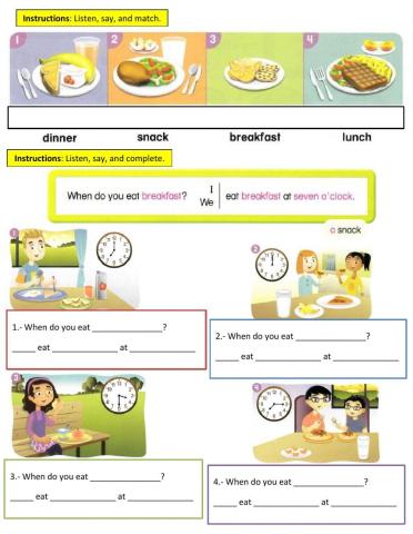 When do you have breakfast?