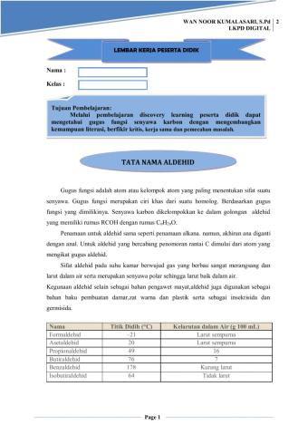 LKPD Digital Aldehid