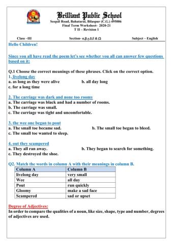 Class 3 Final Term (Ch-7) Revision-1