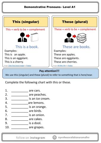Demonstrative Pronouns