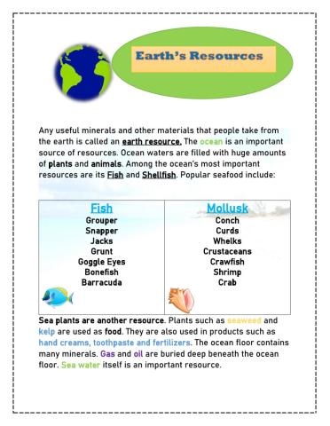 Earths Resources