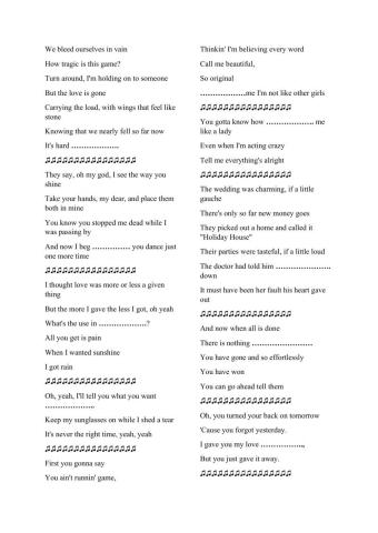 Gerund and infinitive