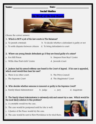 The Work of the Law Courts