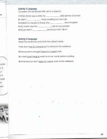 Unit 5 Lesson 10 revision