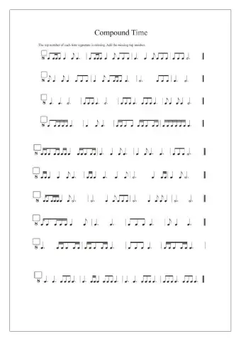 Compound Time Signatures 2 - Higher and Advanced Higher Level 