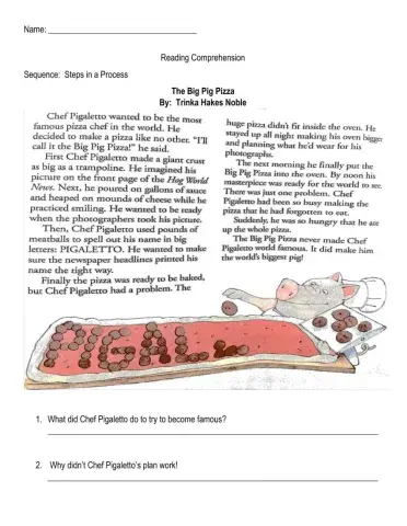 Sequence:  Step in a Process