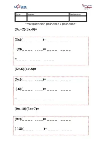 Multiplicación de polinomios