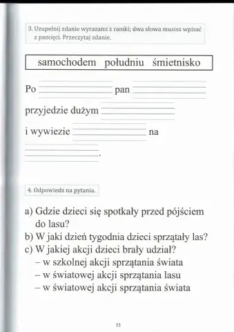 Czytanie ze zrozumieniem - pytania 1.2