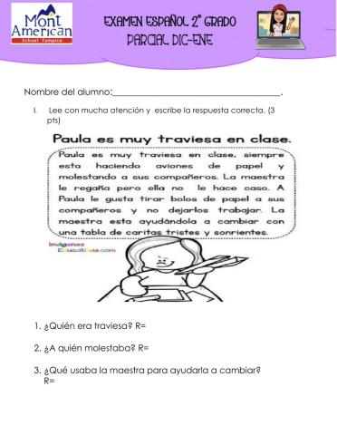 Examen español 2