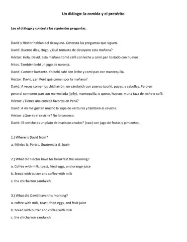 David & Hector Food Reading