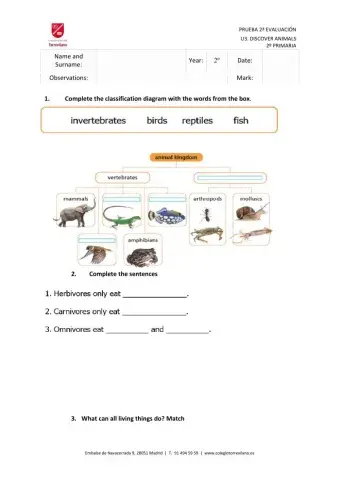 NATURAL SCIENCE UNIT 3 DISCOVERING ANIMALS