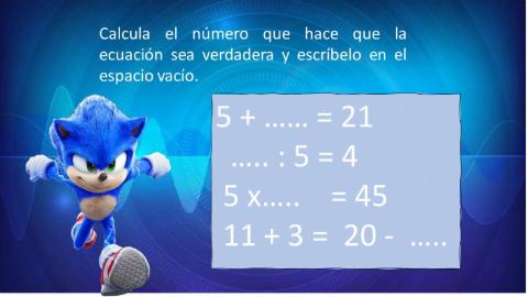 Ecuaciones verdaderas