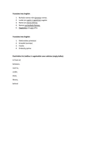 Furniture and appliances