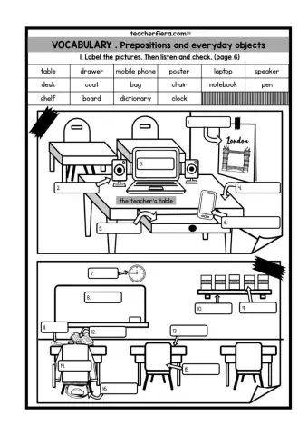 English Plus 1 (Year 5) worksheet
