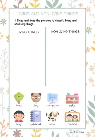 Unit 3 - Living and non-living things