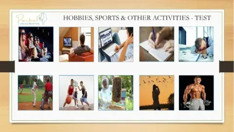 Vocabulary test - hobbies & sports - part 2