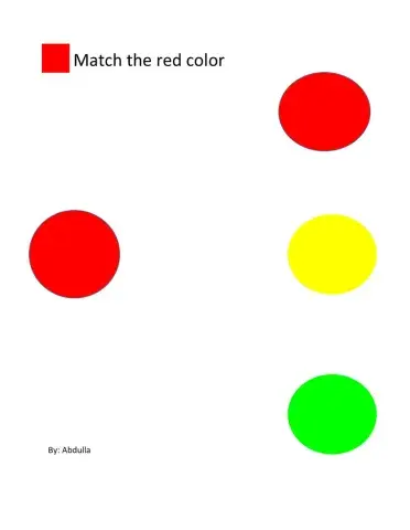 Match the red color