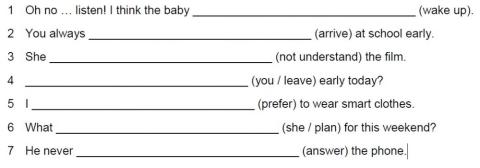 Present Simple or Present Continuous