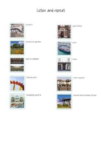 Unit 4 listen, repeat and choose