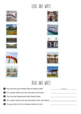 Unit 4 look and write