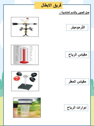 صل الصور بالاسم المناسبة :  الأبطال