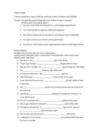 Modals and modal perfects