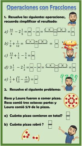 Operaciones con Fraciones