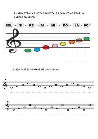 Notas musicales