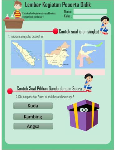 Contoh hasil lks-lkpd