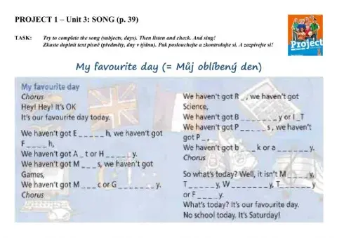 Project 1 Unit 3: Song (p. 39)