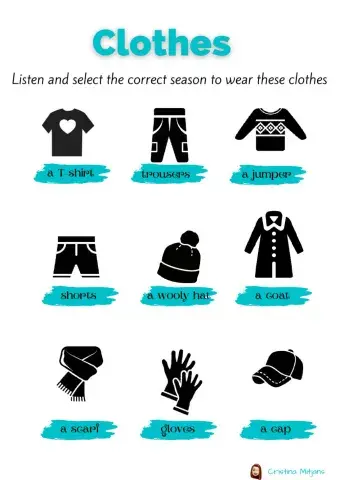 Winter and summer clothes