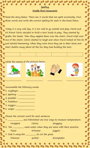 Double Final Consonants