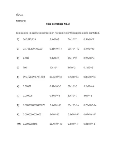 Notación Científica
