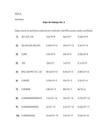 Notación Científica