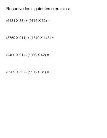 Operaciones combinadas 1