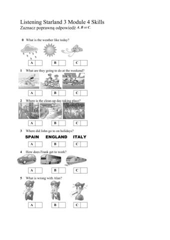 Starland 3 module 4 listening