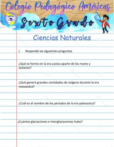 Ciencias Naturales 6º 2