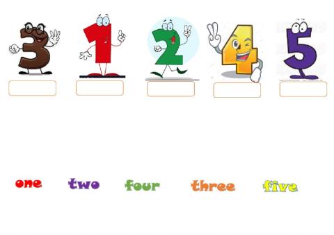 Numbers 1-5