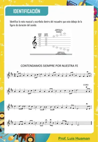 Identificación de notas musicales